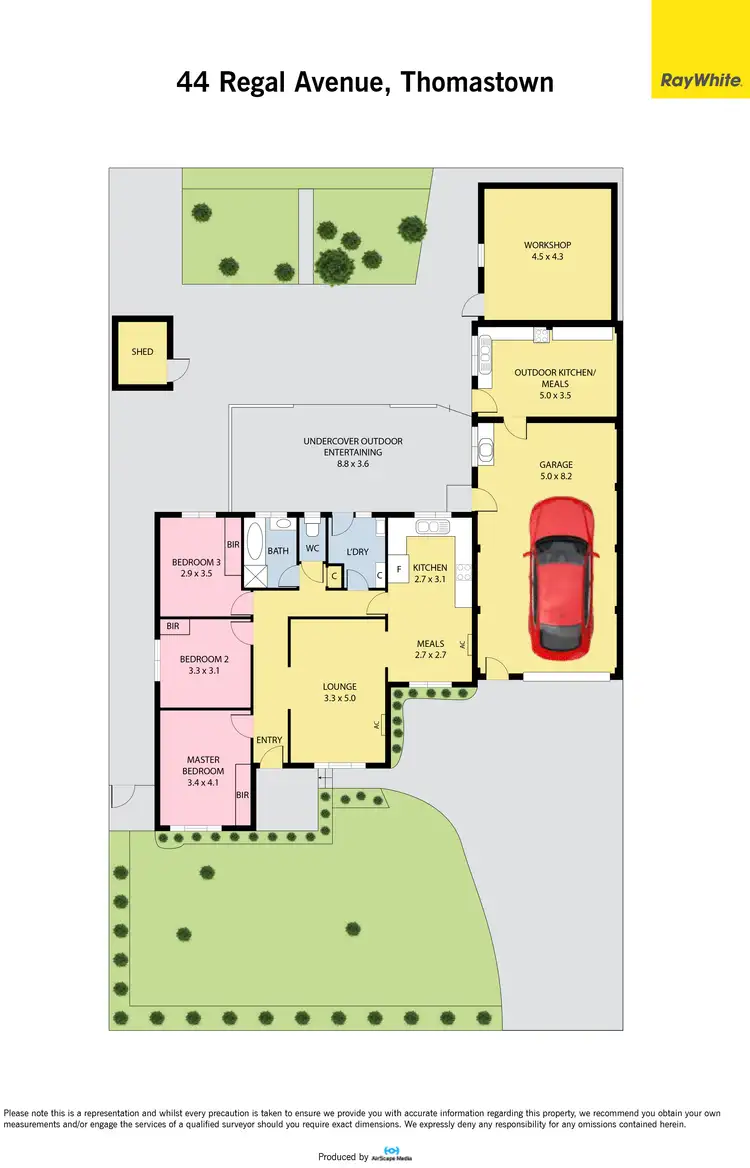 Floorplan of Homely house listing, 44 Regal Avenue, Thomastown VIC 3074