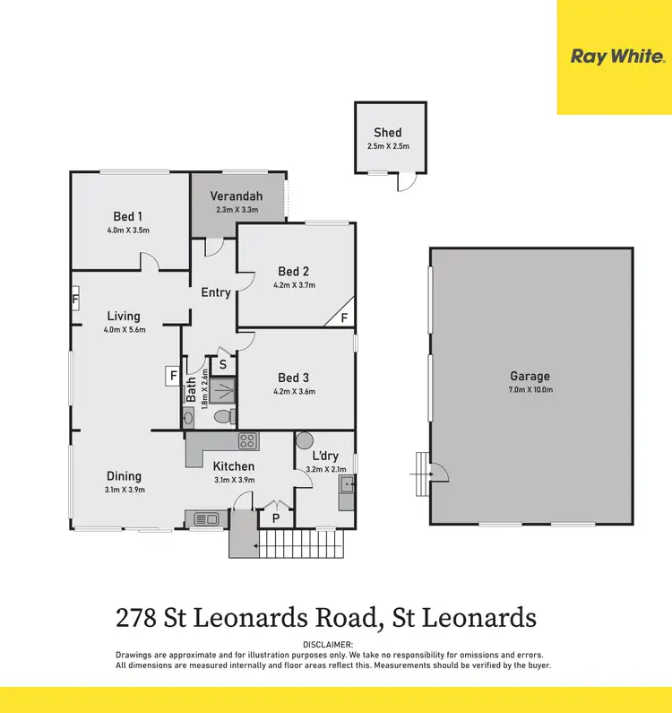 Floorplan of Homely house listing, 278 St Leonards Road, St Leonards TAS 7250
