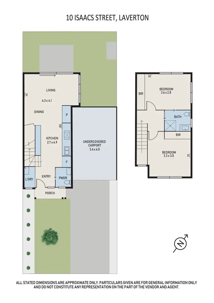 Floorplan of Homely townhouse listing, 10 Isaacs Street, Laverton VIC 3028