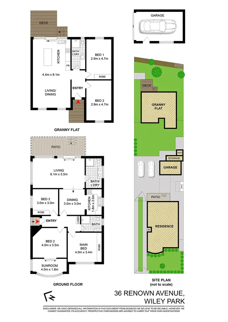 Floorplan of Homely house listing, 36 Renown Avenue, Wiley Park NSW 2195