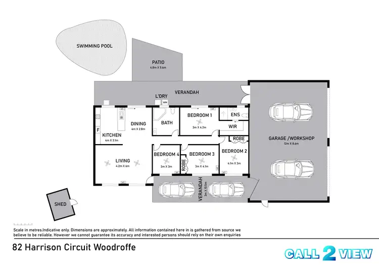 Floorplan of Homely house listing, 82 Harrison Circuit, Woodroffe NT 830