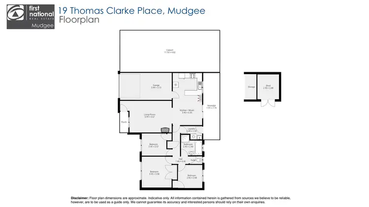 Floorplan of Homely house listing, 19 Thomas Clarke Place, Mudgee NSW 2850