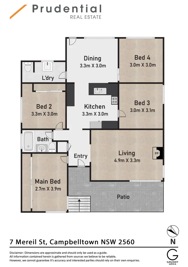 Floorplan of Homely house listing, 7 Mereil Street, Campbelltown NSW 2560