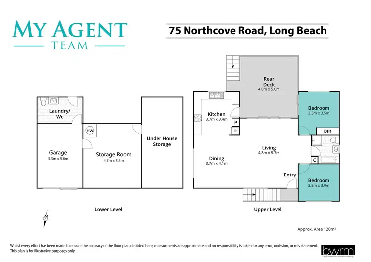 Floorplan of Homely house listing, 75 Northcove Road, Long Beach NSW 2536