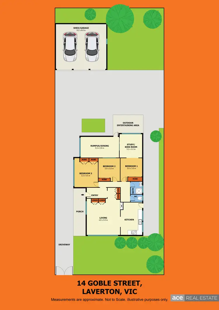 Floorplan of Homely house listing, 14 Goble Street, Laverton VIC 3028