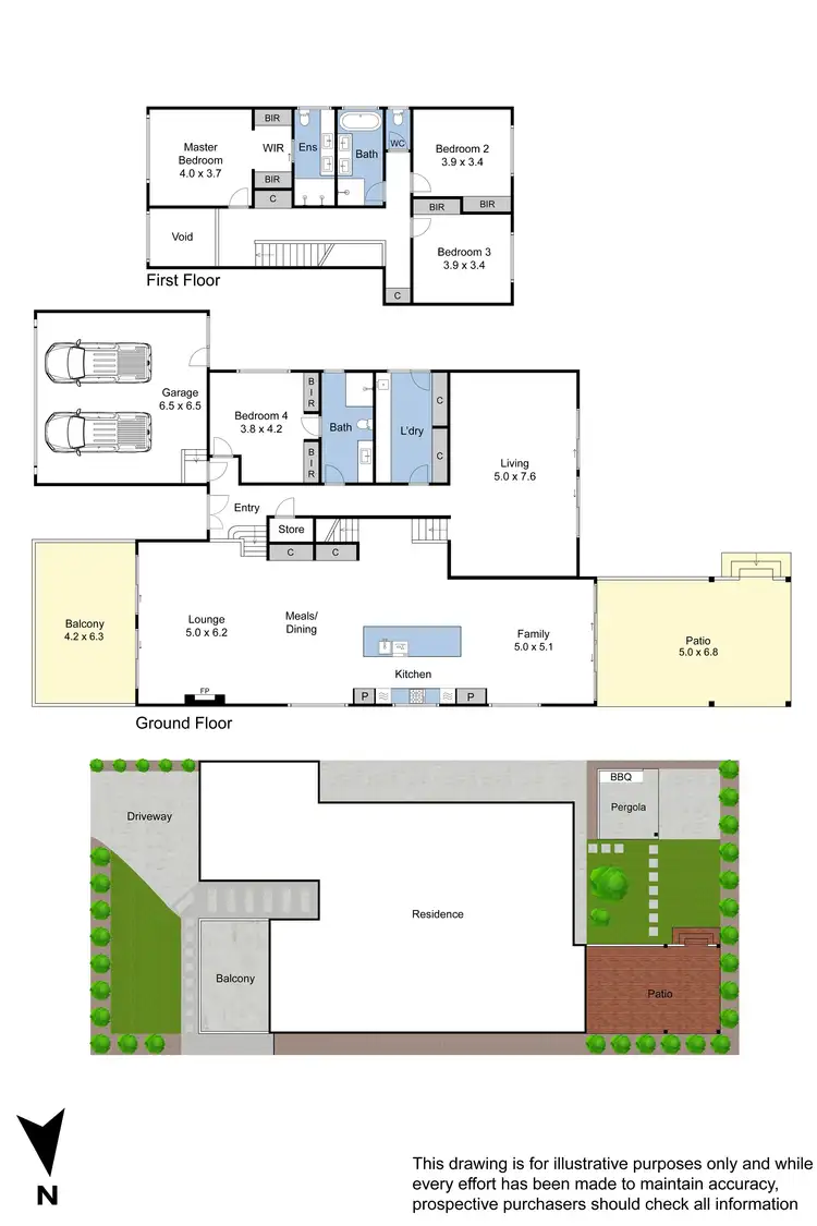 Floorplan of Homely house listing, 103 Garnett Road, Wheelers Hill VIC 3150