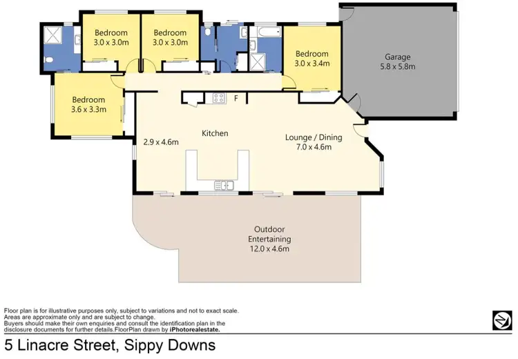 Floorplan of Homely house listing, 5 Linacre Street, Sippy Downs QLD 4556