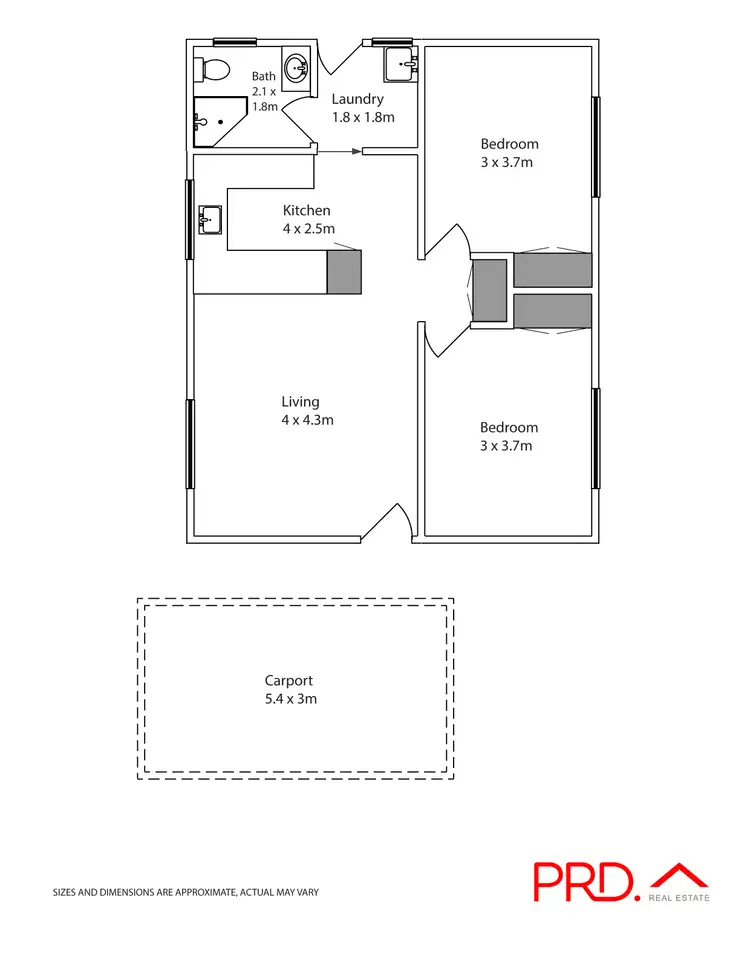 Floorplan of Homely house listing, Unit 8, 471 San Mateo Avenue, Mildura VIC 3500