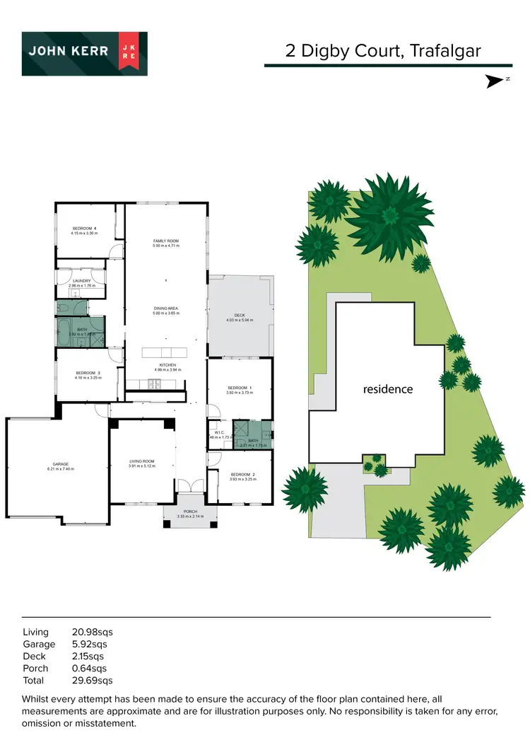 Floorplan of Homely house listing, 2 Digby Court, Trafalgar VIC 3824