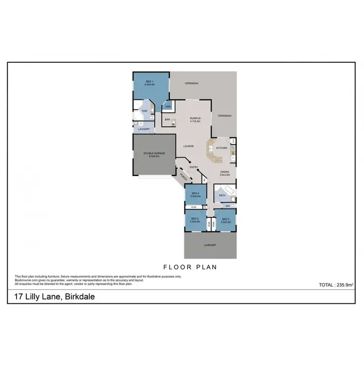 Floorplan of Homely house listing, 17 Lilly Lane, Birkdale QLD 4159