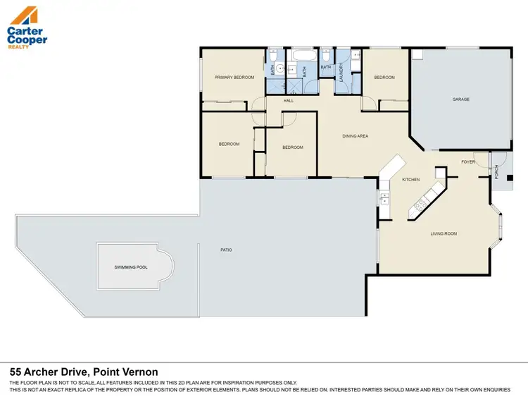 Floorplan of Homely house listing, 55 Archer Drive, Point Vernon QLD 4655