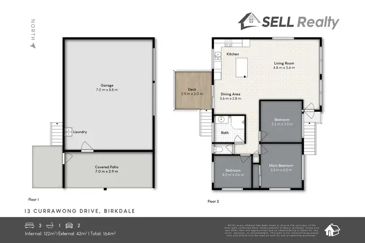 Floorplan of Homely house listing, 13 Currawong Drive, Birkdale QLD 4159