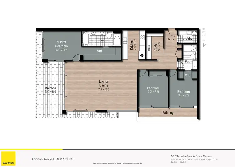 Floorplan of Homely apartment listing, 58/34 John Francis Drive, Carrara QLD 4211