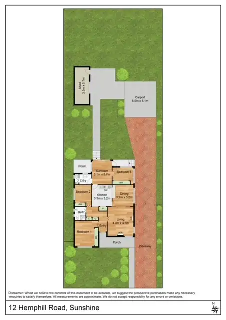 Floorplan of Homely house listing, 12 Hemphill Road, Sunshine VIC 3020