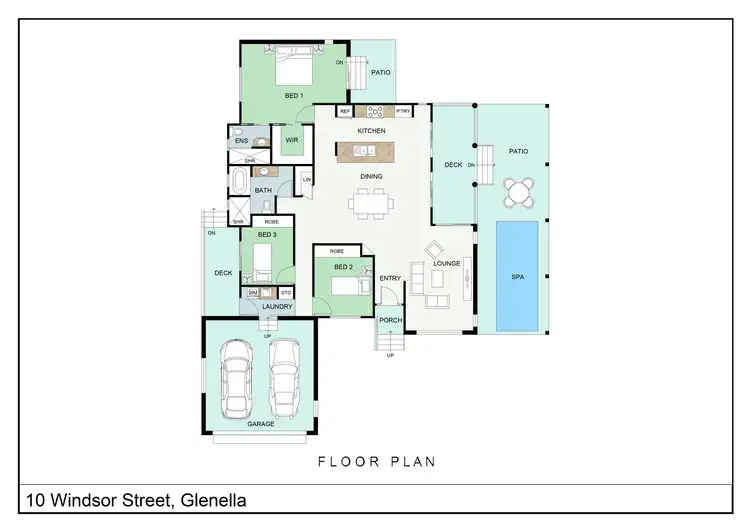 Floorplan of Homely house listing, 10 Windsor Street, Glenella QLD 4740