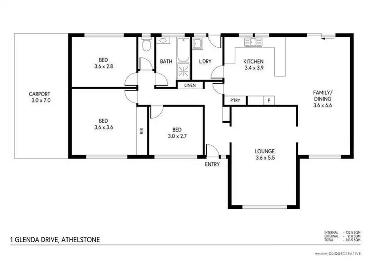 Floorplan of Homely house listing, 1 Glenda Drive, Athelstone SA 5076