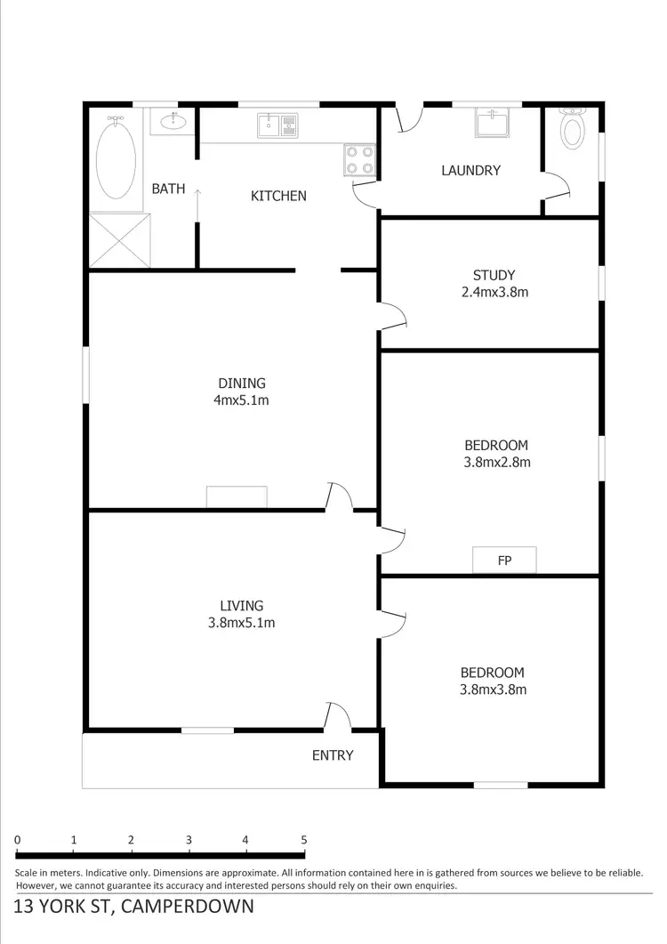 Floorplan of Homely house listing, 13 York Street, Camperdown VIC 3260