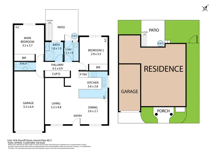 Floorplan of Homely unit listing, 10/6-14 Sherriff Street, Hermit Park QLD 4812