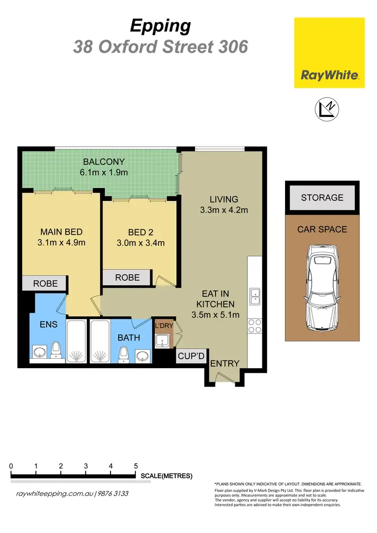 Floorplan of Homely apartment listing, 306/38 Oxford Street, Epping NSW 2121