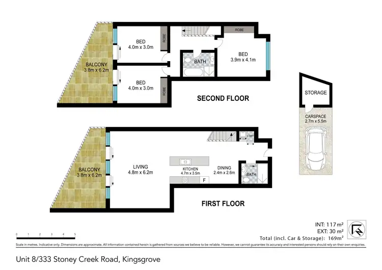 Floorplan of Homely apartment listing, 8/333 Stoney Creek Road, Kingsgrove NSW 2208