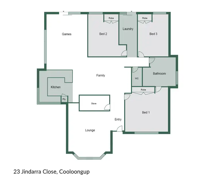 Floorplan of Homely house listing, 23 Jindarra Close, Cooloongup WA 6168