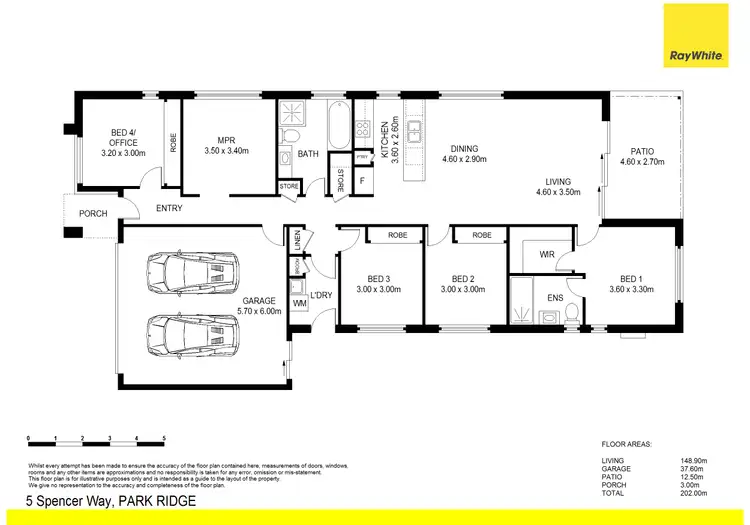 Floorplan of Homely house listing, 5 Spencer Way, Park Ridge QLD 4125