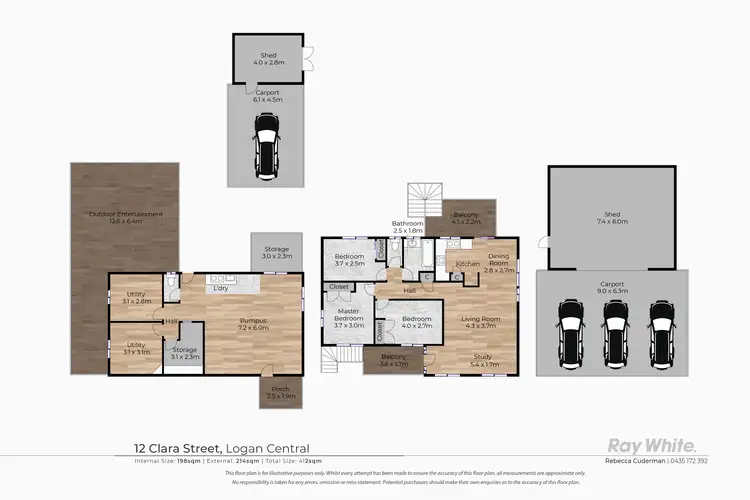 Floorplan of Homely house listing, 12 Clara Street, Logan Central QLD 4114