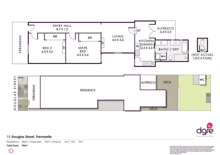 Floorplan of Homely house listing, 11 Douglas Street, Fremantle WA 6160