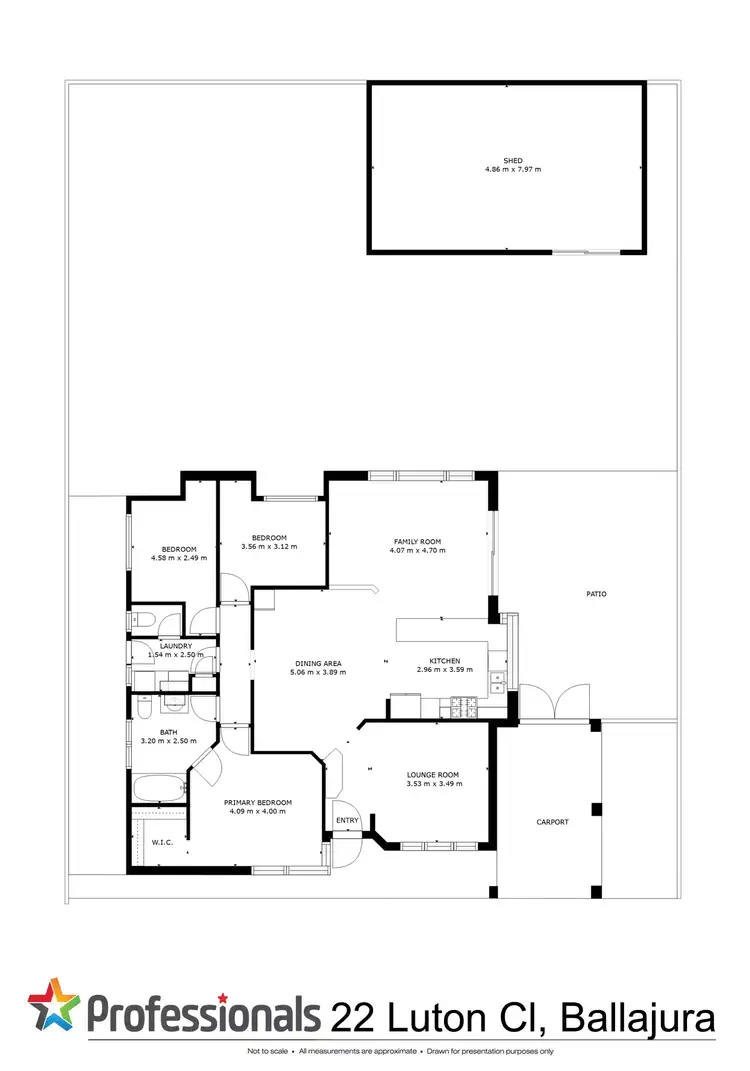 Floorplan of Homely house listing, 22 Luton Close, Ballajura WA 6066