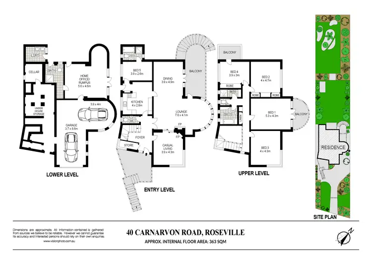 Floorplan of Homely house listing, 40 Carnarvon Road, Roseville NSW 2069