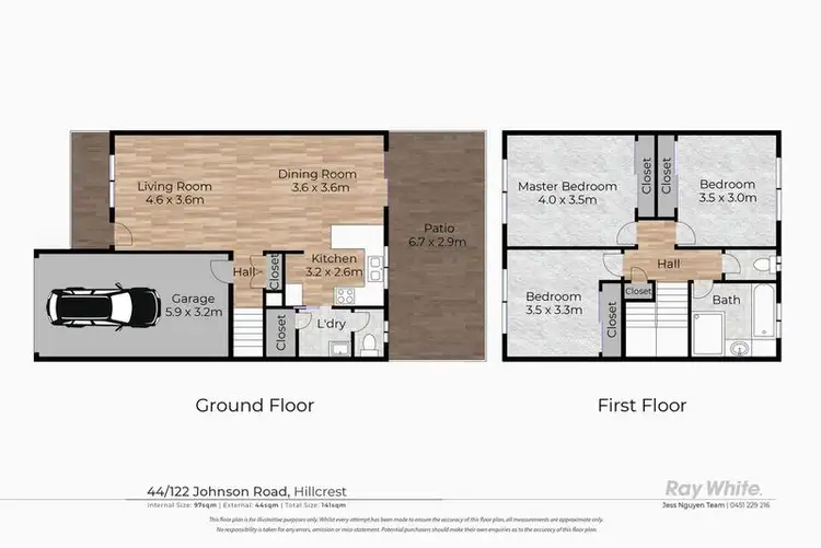 Floorplan of Homely house listing, 44/122 Johnson Road, Hillcrest QLD 4118