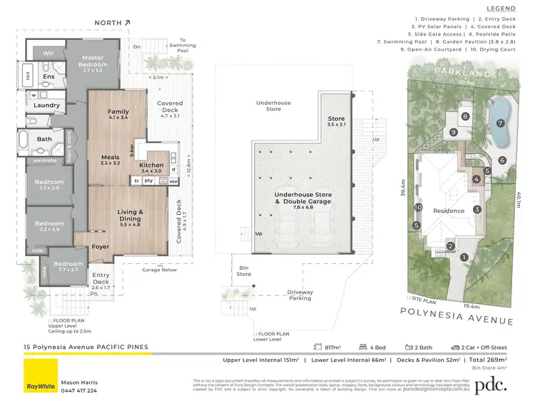 Floorplan of Homely house listing, 15 Polynesia Avenue, Pacific Pines QLD 4211
