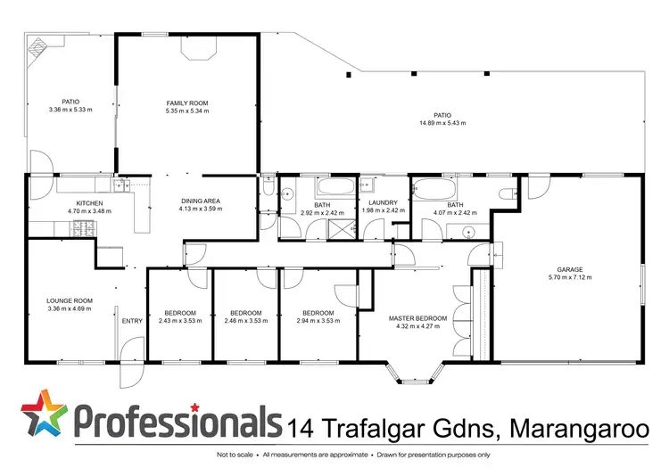Floorplan of Homely house listing, 14 Trafalgar Gardens, Marangaroo WA 6064