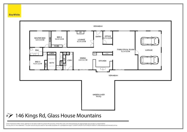 Floorplan of Homely house listing, 146 Kings Road, Glass House Mountains QLD 4518