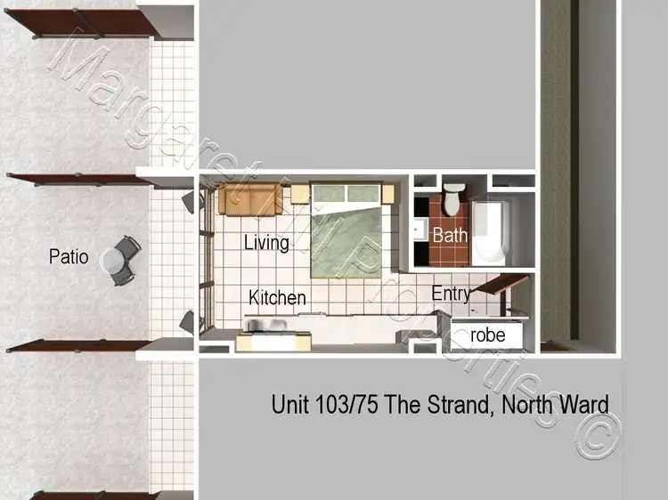 Floorplan of Homely unit listing, 103/75 The Strand, North Ward QLD 4810