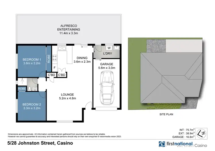 Floorplan of Homely unit listing, 5/28 Johnston Street, Casino NSW 2470