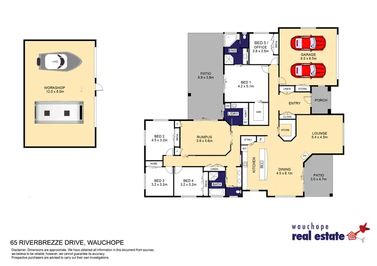 Floorplan of Homely house listing, 65 Riverbreeze Drive, Wauchope NSW 2446