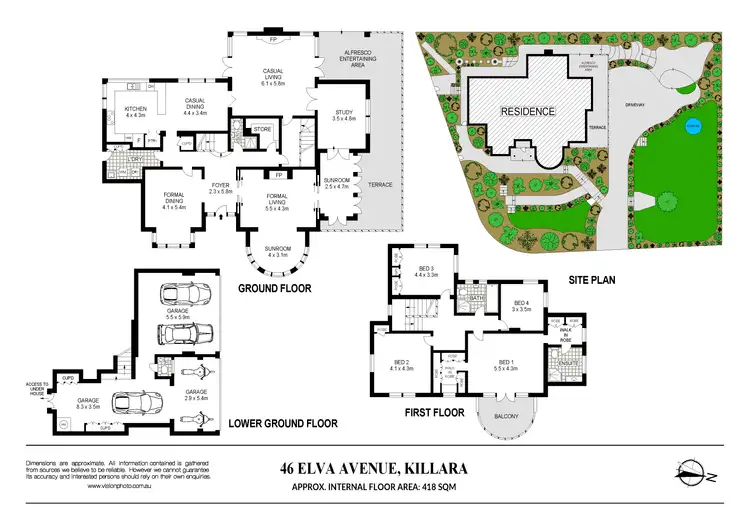 Floorplan of Homely house listing, 46 Elva Avenue, Killara NSW 2071
