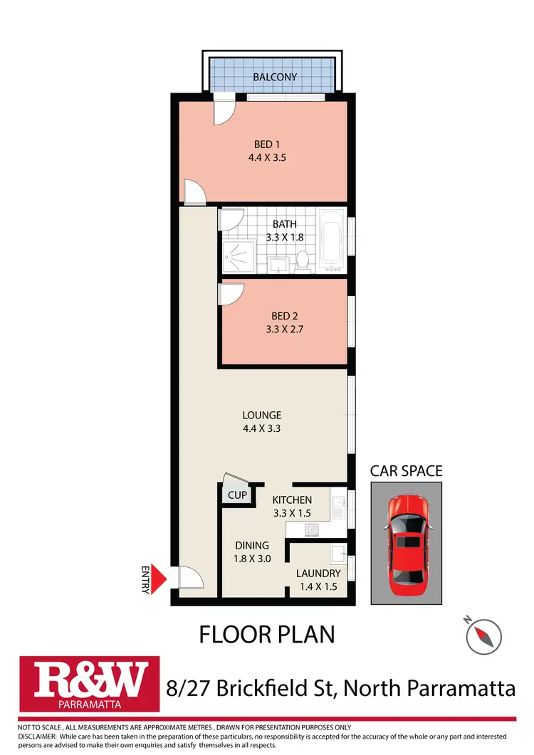 Floorplan of Homely unit listing, 8/27 Brickfield Street, North Parramatta NSW 2151