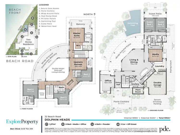 Floorplan of Homely house listing, 22 Beach Road, Dolphin Heads QLD 4740