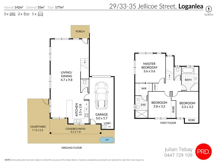 Floorplan of Homely townhouse listing, 29/33-35 Jellicoe Street, Loganlea QLD 4131