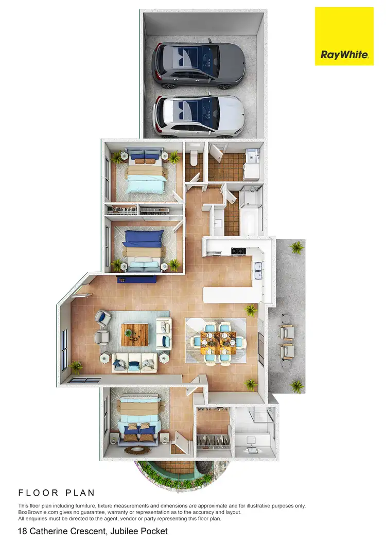 Floorplan of Homely house listing, 18 Catherine Crescent, Jubilee Pocket QLD 4802