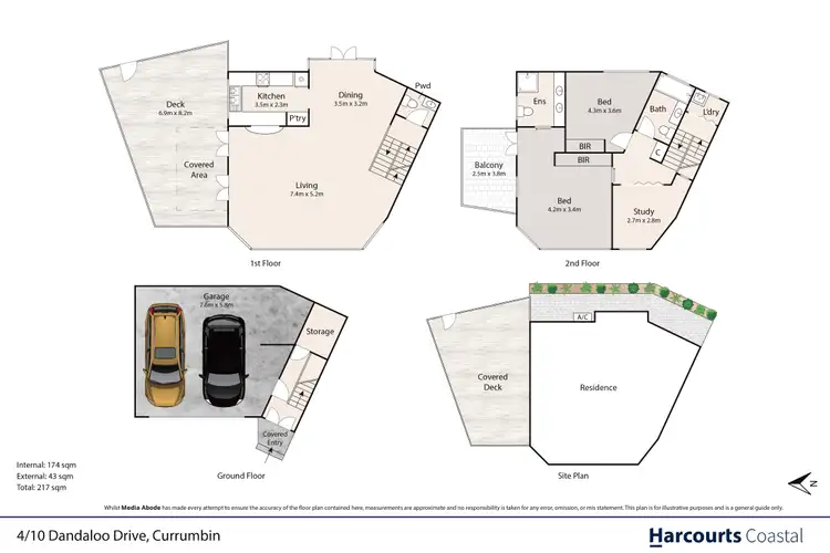 Floorplan of Homely townhouse listing, 4/10 Dandaloo Drive, Currumbin QLD 4223