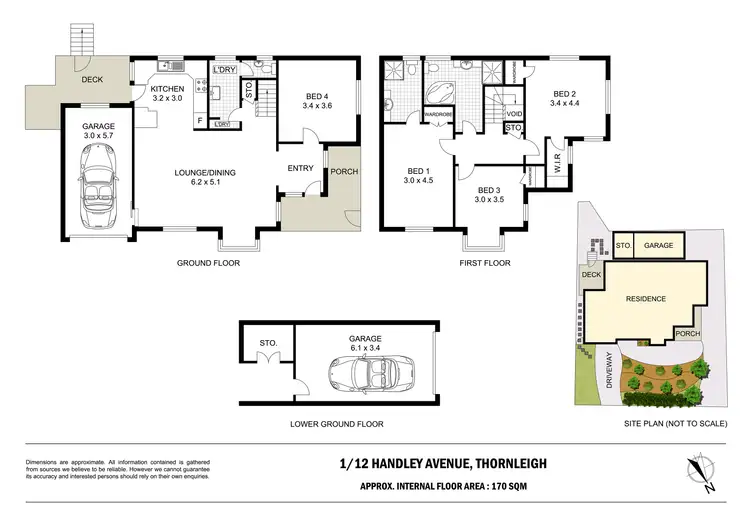 Floorplan of Homely townhouse listing, 1/12 Handley Avenue, Thornleigh NSW 2120