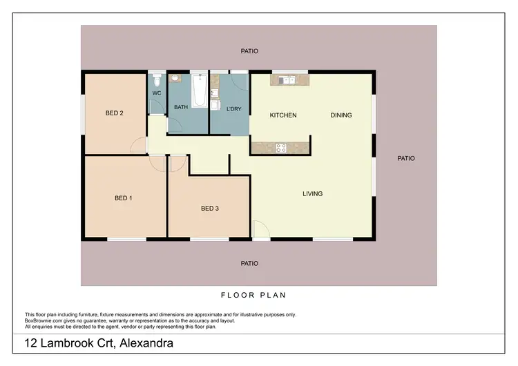 Floorplan of Homely house listing, 12 Lambrook Court, Alexandra QLD 4740
