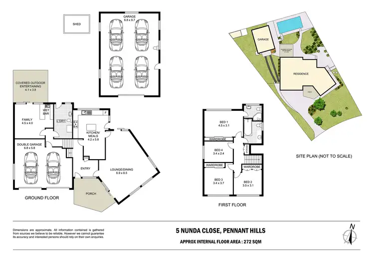 Floorplan of Homely house listing, 5 Nunda Close, Pennant Hills NSW 2120