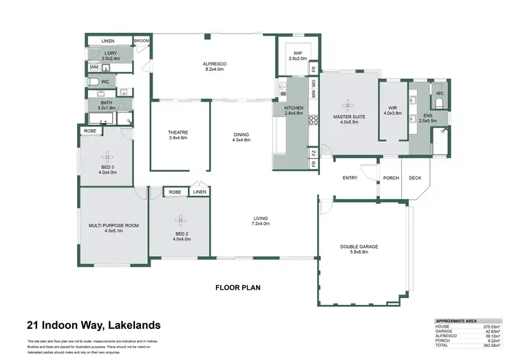 Floorplan of Homely house listing, 21 Indoon Way, Lakelands WA 6180