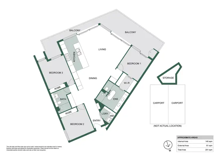 Floorplan of Homely apartment listing, 217/1 Finishline View, Floreat WA 6014