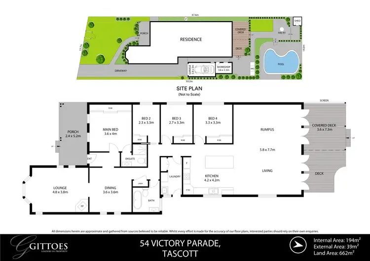 Floorplan of Homely house listing, 54 Victory Parade, Tascott NSW 2250