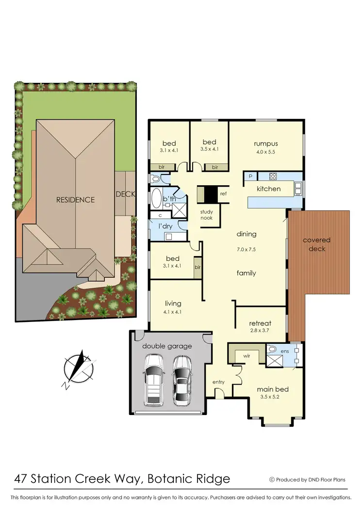 Floorplan of Homely house listing, 47 Station Creek Way, Botanic Ridge VIC 3977